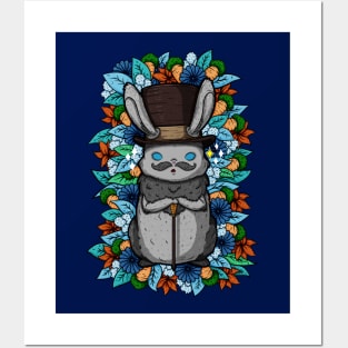 Top Hat Bunny Posters and Art